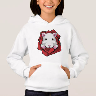Hamster with Rose