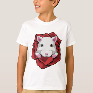 Hamster with Rose T-Shirt