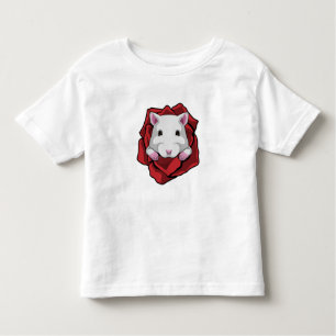 Hamster with Rose Toddler T-Shirt
