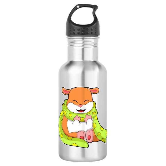 Hamster with Scarf 710 Ml Water Bottle (Front)