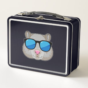 Hamster with Sunglasses Metal Lunch Box