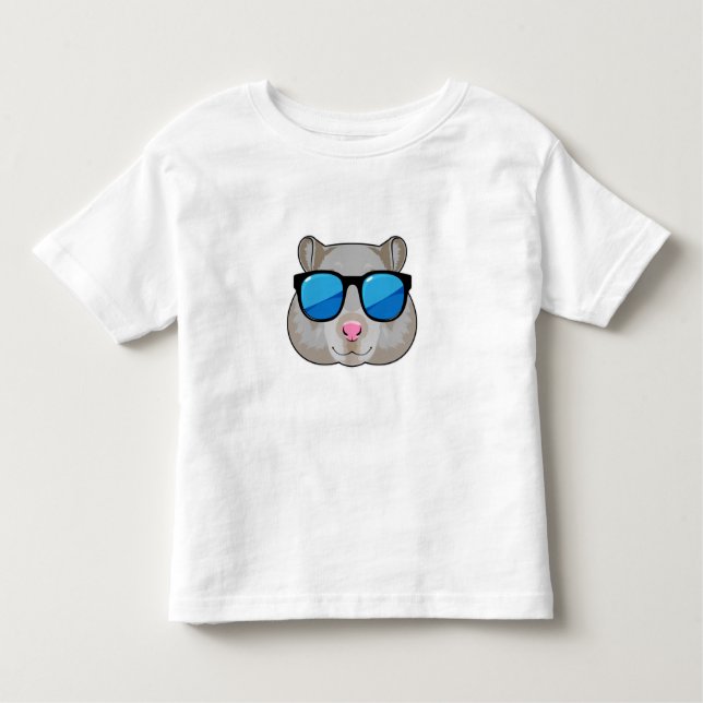 Hamster with Sunglasses Toddler T-Shirt (Front)