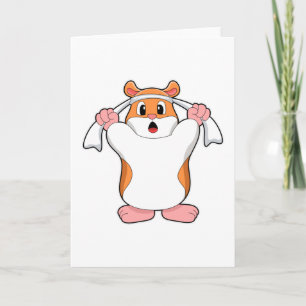 Hamster with Towel Card