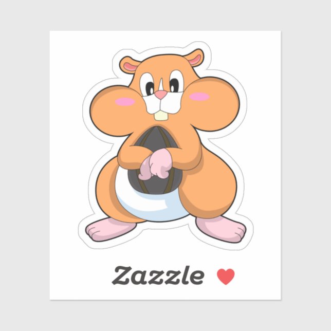 Hamster with Walnut (Sheet)