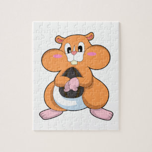 Hamster with Walnut Jigsaw Puzzle