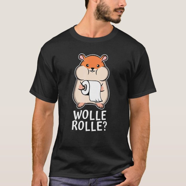 Hamster Wool Toilet Paper Roll T-Shirt (Front)