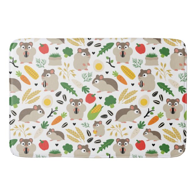 Hamsters And Their Treats Bath Mat (Front)