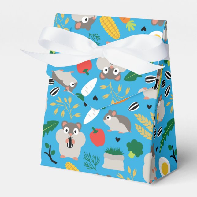 Hamsters And Their Treats Favour Box (Front Side)