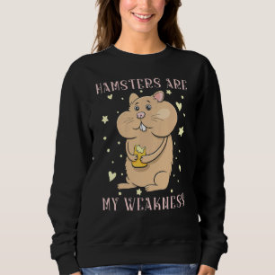 Hamsters Are My Weakness Guinea Pig Girl Sweatshirt