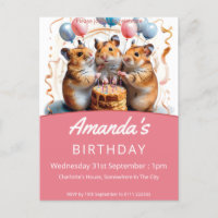 Hamsters Birthday Party