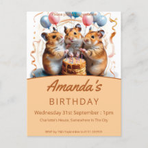 Hamsters Birthday Party