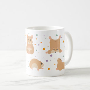 Hamsters doing yoga coffee mug
