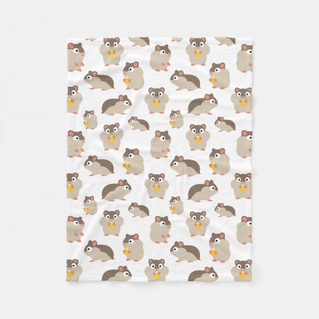 Hamsters Fleece Blanket (Front)
