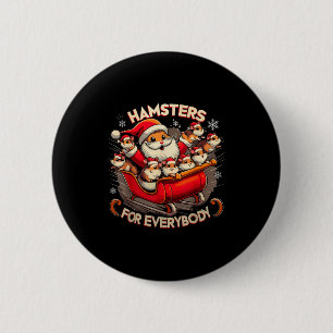 Hamsters For Everybody Christmas Pajamas Hamster K 6 Cm Round Badge