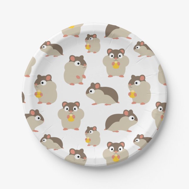 Hamsters Paper Plate (Front)