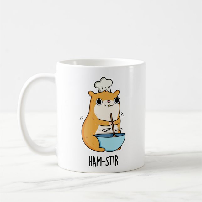 Hamstir Funny Hamster Pun  Coffee Mug (Left)