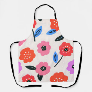 Han drawing flowers pattern apron