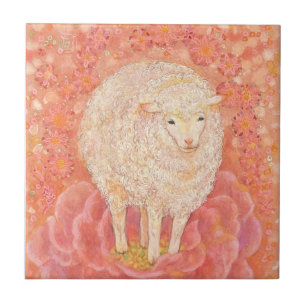 Hana-hitsuji: The Fairy Lamb Ceramic Tile