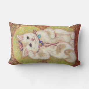 Hana & Takara: Lucky Beckoning Cats Lumbar Cushion