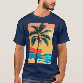 Hanaa Palm and Beach girl T-Shirt