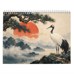 Hanafuda Seasons in Oil   Calendar Art