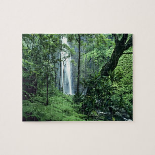 Hanakapiai Falls along the Na Pali Coast, Kauai, Jigsaw Puzzle