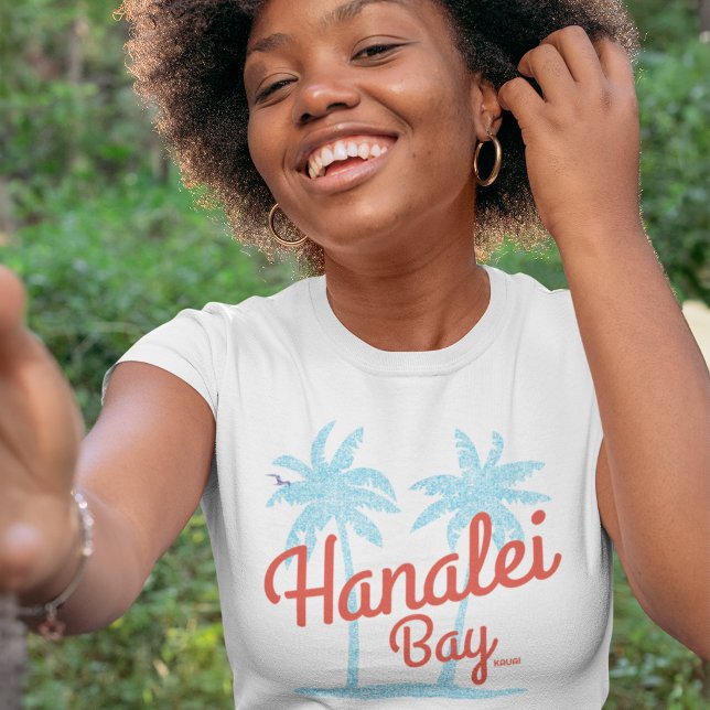 Hanalei Bay Island of Kauai, Hawaii Souvenir Surf T-Shirt (Creator Uploaded)