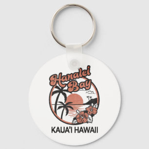 Hanalei Bay Kauai Hawaii  Key Ring
