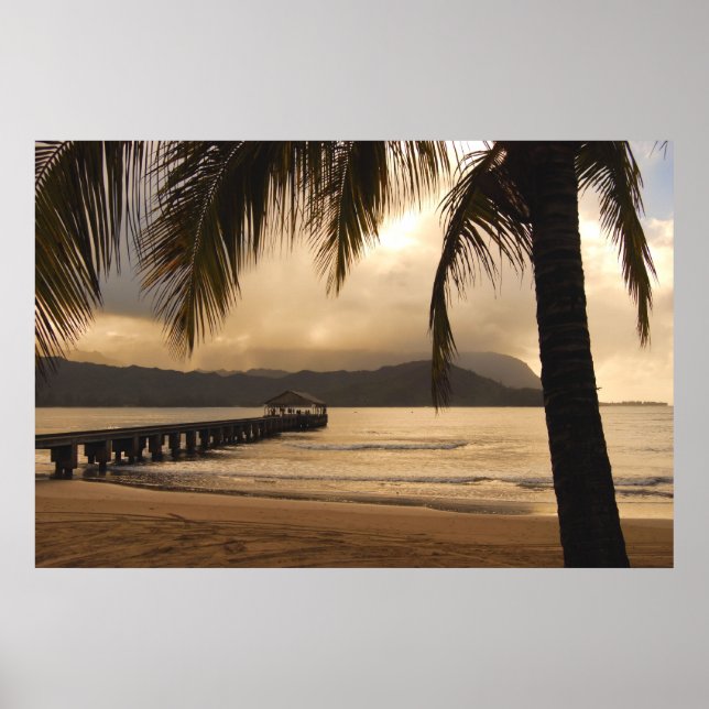 Hanalei Bay - Kauai, Hawaii Poster (Front)