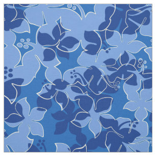 Hanalei Hawaiian Hibiscus Camo Floral Fabric