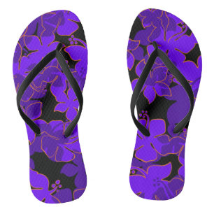 Hanalei Hawaiian Hibiscus Camo Floral Thongs