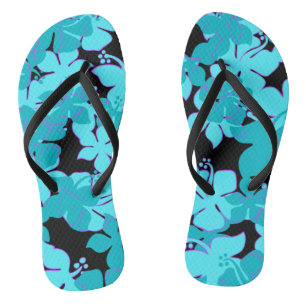 Hanalei Hawaiian Hibiscus Camo Floral Thongs