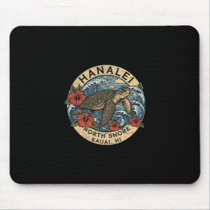 Hanalei Sea Turtle Kauai Hawaii Vacation Hawaiian  Mouse Pad