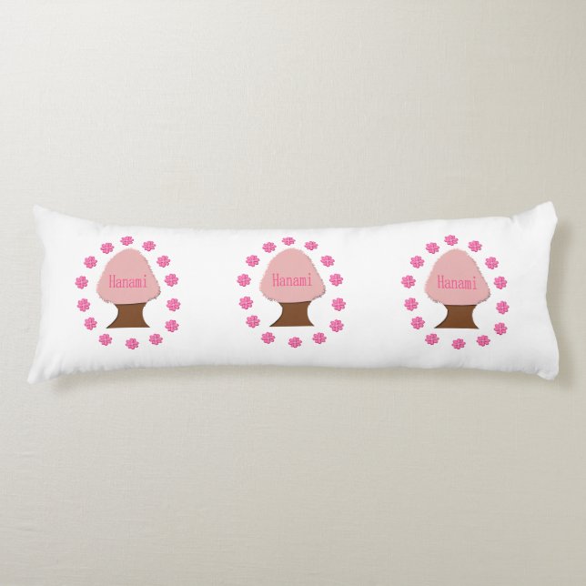 Hanami Japanese Cherry Tree Body Cushion (Front)