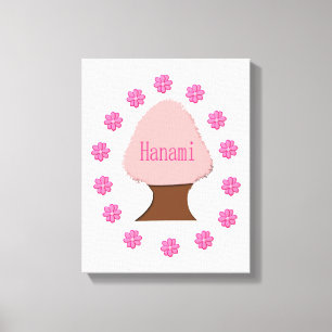 Hanami Japanese Cherry Tree Canvas Print