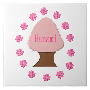 Hanami Japanese Cherry Tree Ceramic Tile