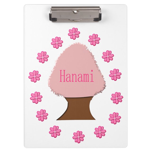 Hanami Japanese Cherry Tree Clipboard (Front)