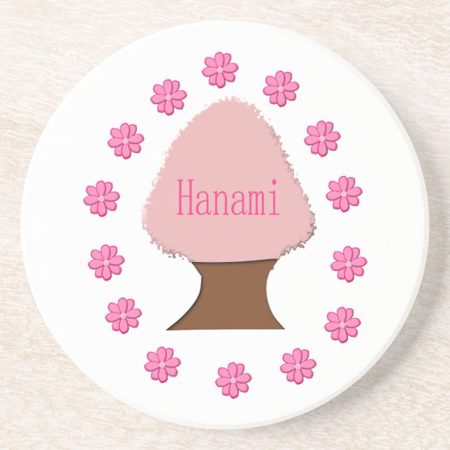 Hanami Japanese Cherry Tree Coaster (Front)