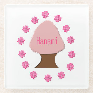Hanami Japanese Cherry Tree Glass Coaster