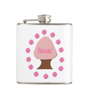 Hanami Japanese Cherry Tree Hip Flask