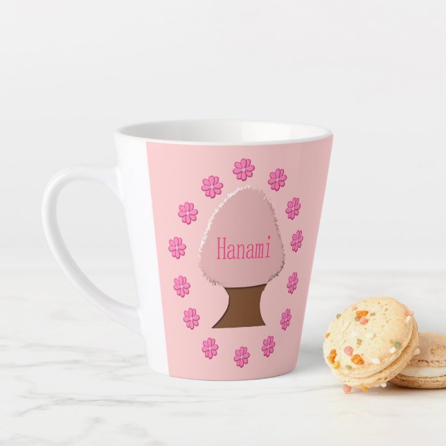 Hanami Japanese Cherry Tree Latte Mug (In Situ)