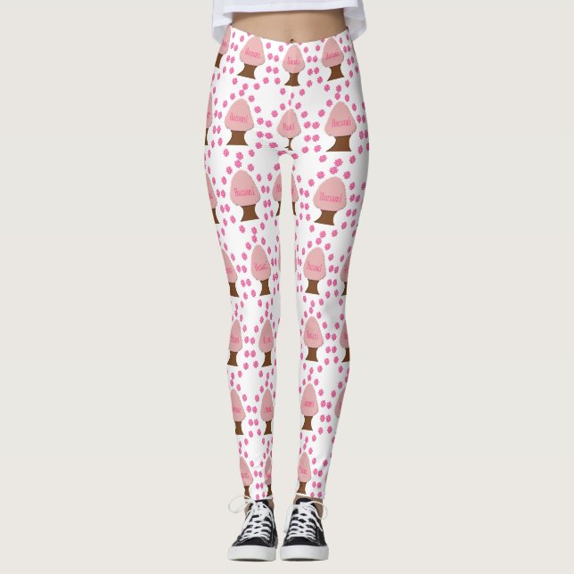 Hanami Japanese Cherry Tree Leggings (Front)