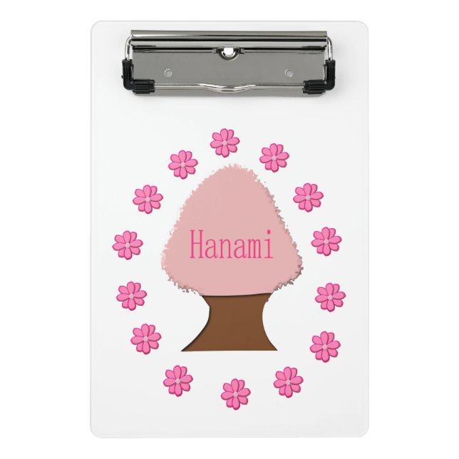 Hanami Japanese Cherry Tree Mini Clipboard (Front)
