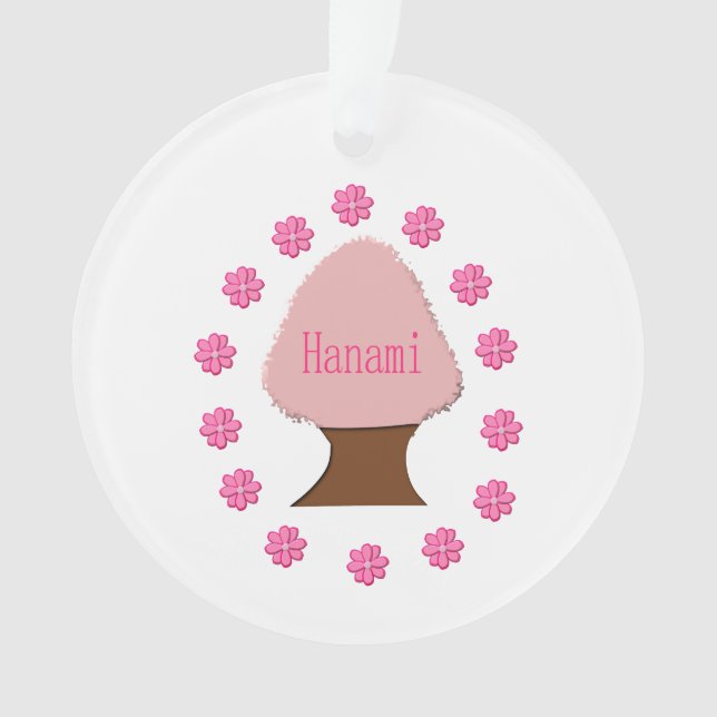 Hanami Japanese Cherry Tree Ornament (Front)