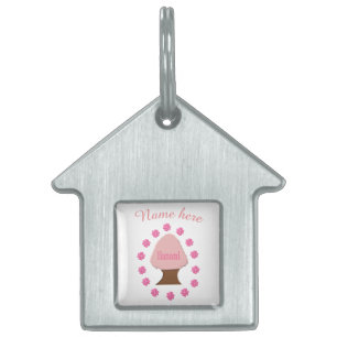 Hanami Japanese Cherry Tree Personalised Pet ID Tag