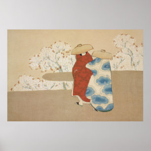 Hanami Season by Kamisaka Sekka (1909-1910) Poster