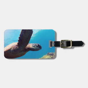 Hanauma Bay - Hawaii Green Sea Turtles Luggage Tag