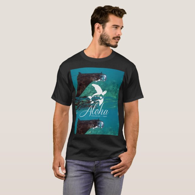 Hanauma Bay Hawaii Manta Ray T-Shirt (Front Full)