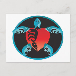 Hanauma Bay Hawaii Turtle Postcard