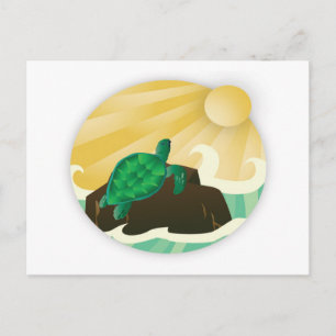 Hanauma Bay Hawaii Turtle Postcard